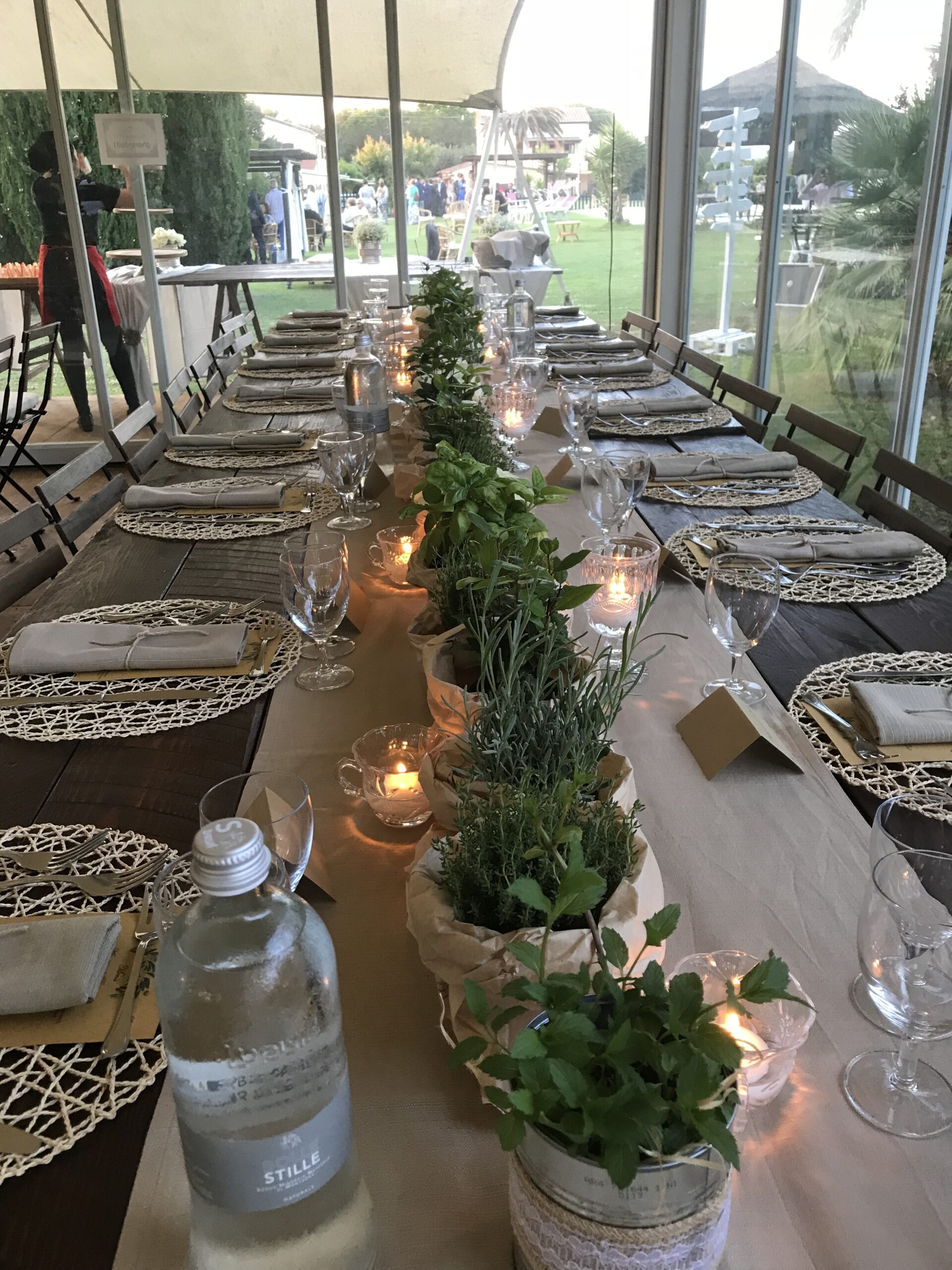Allestimento tavolo imperiale Toscana